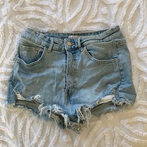 Zara Jean shorts - high waist cut offs